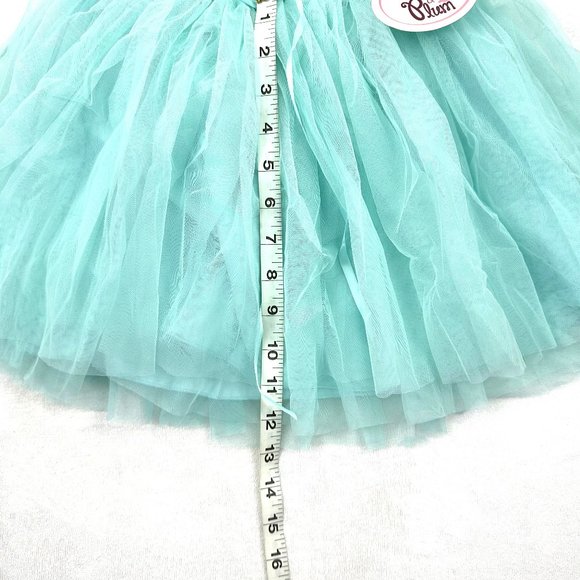 Girl’s Poppy & Plum Light Green Multi-Layer Ballerina Skirt, Size Youth L/XL - Picture 4 of 10